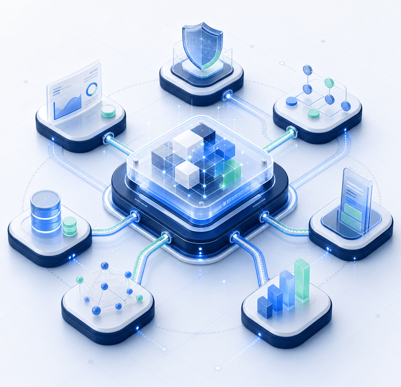 Connected lending platform with security, workflow, data, mobile and analytics modules
